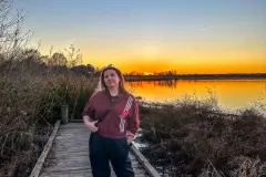 Sunset at White Rock Lake in Dallas Texas