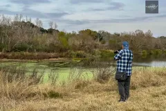 Photographers observing nature in Brazos Bend State Park Texas