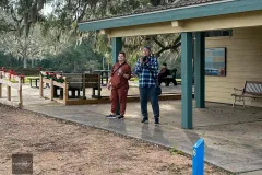 Photographers observing nature in Brazos Bend State Park Texas