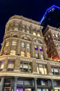 Historic Building at Night