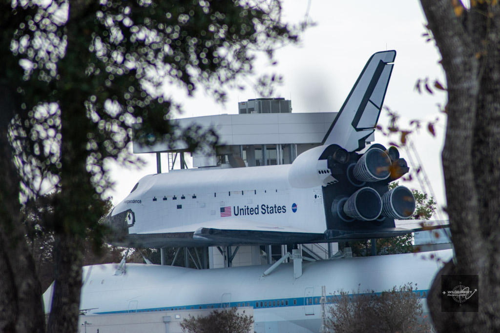 NASA Boeing 747 with Space Shuttle at Space Center Houston, Texas