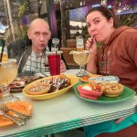 Evening dinner and margaritas in Dallas during a 4-day stay