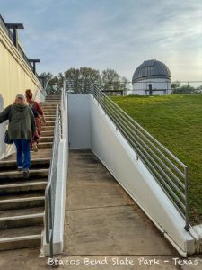 Entrance and stairs leading to the observatory dome.
