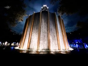 Gerald D. Hines Waterwall Park near Williams Tower in Houston Texas