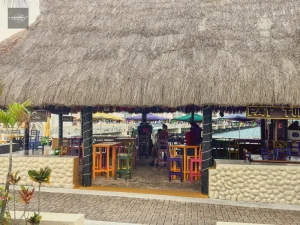 A bar in the harbor area on Cozumel Island
