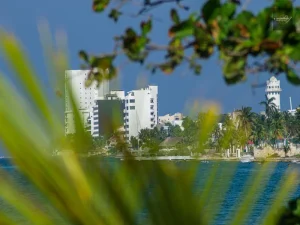 White, blue and yellow, the colors of Cozumel