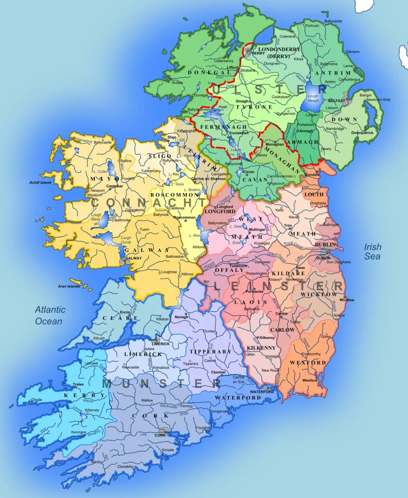 Ulster, Historia Irlandii